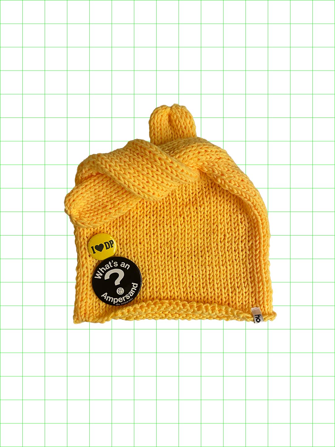 Weird knot beanie(yellow/normal)