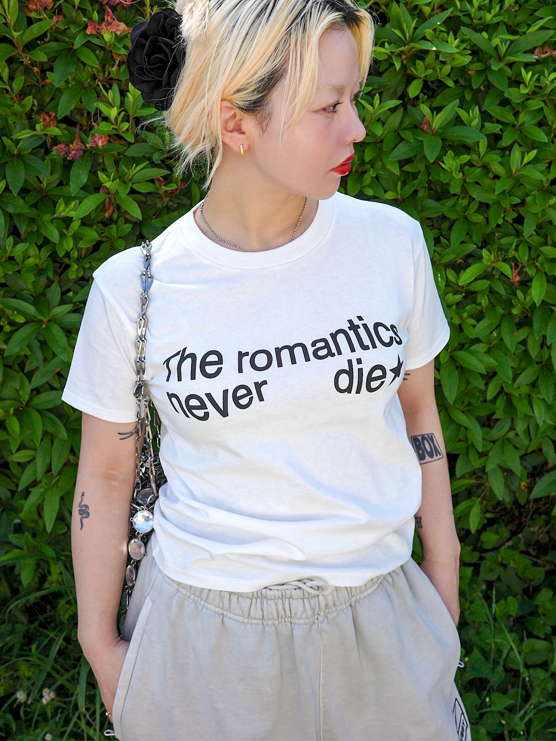 romantic tee (white)