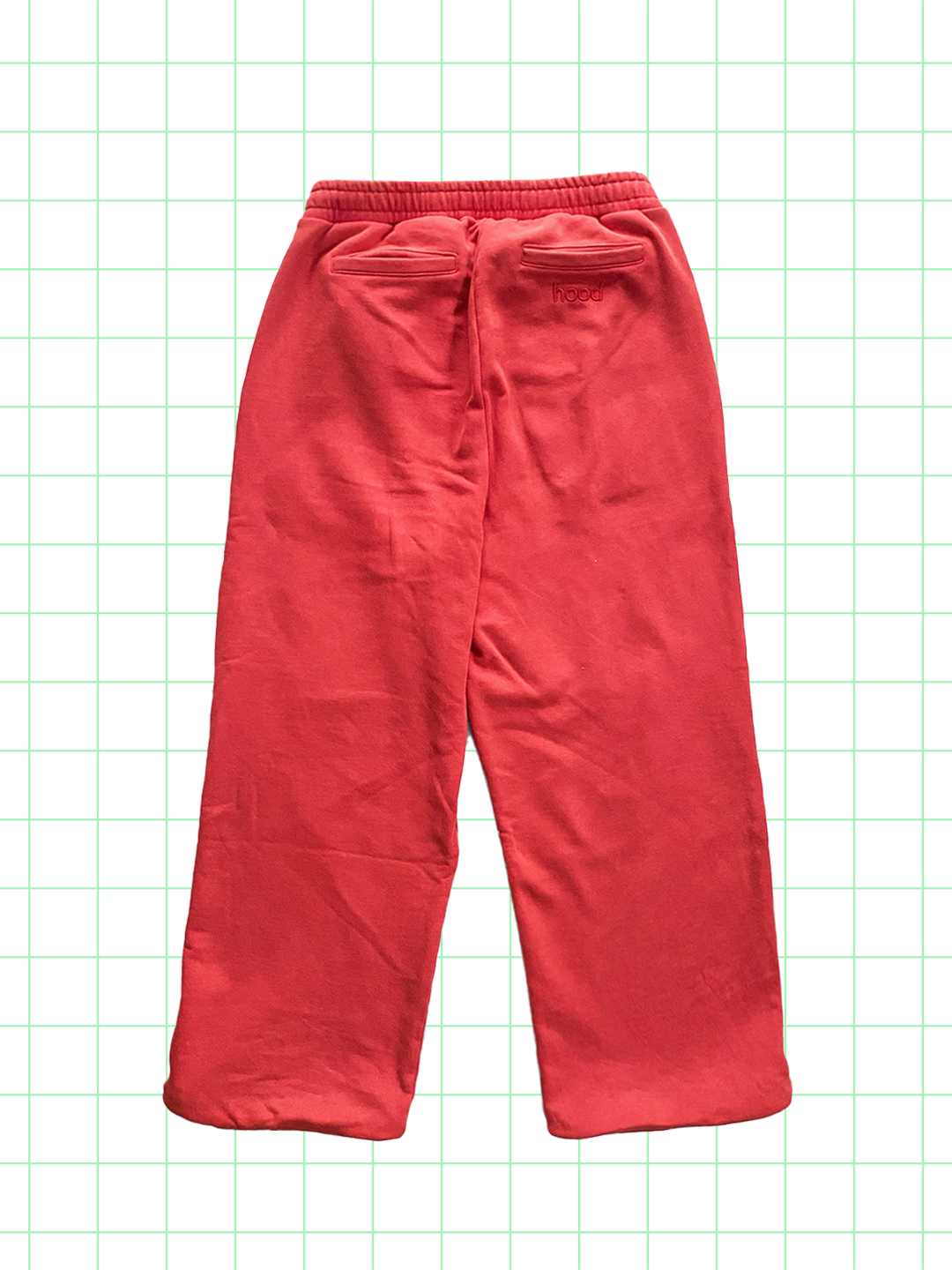 hood sweat pants(red)