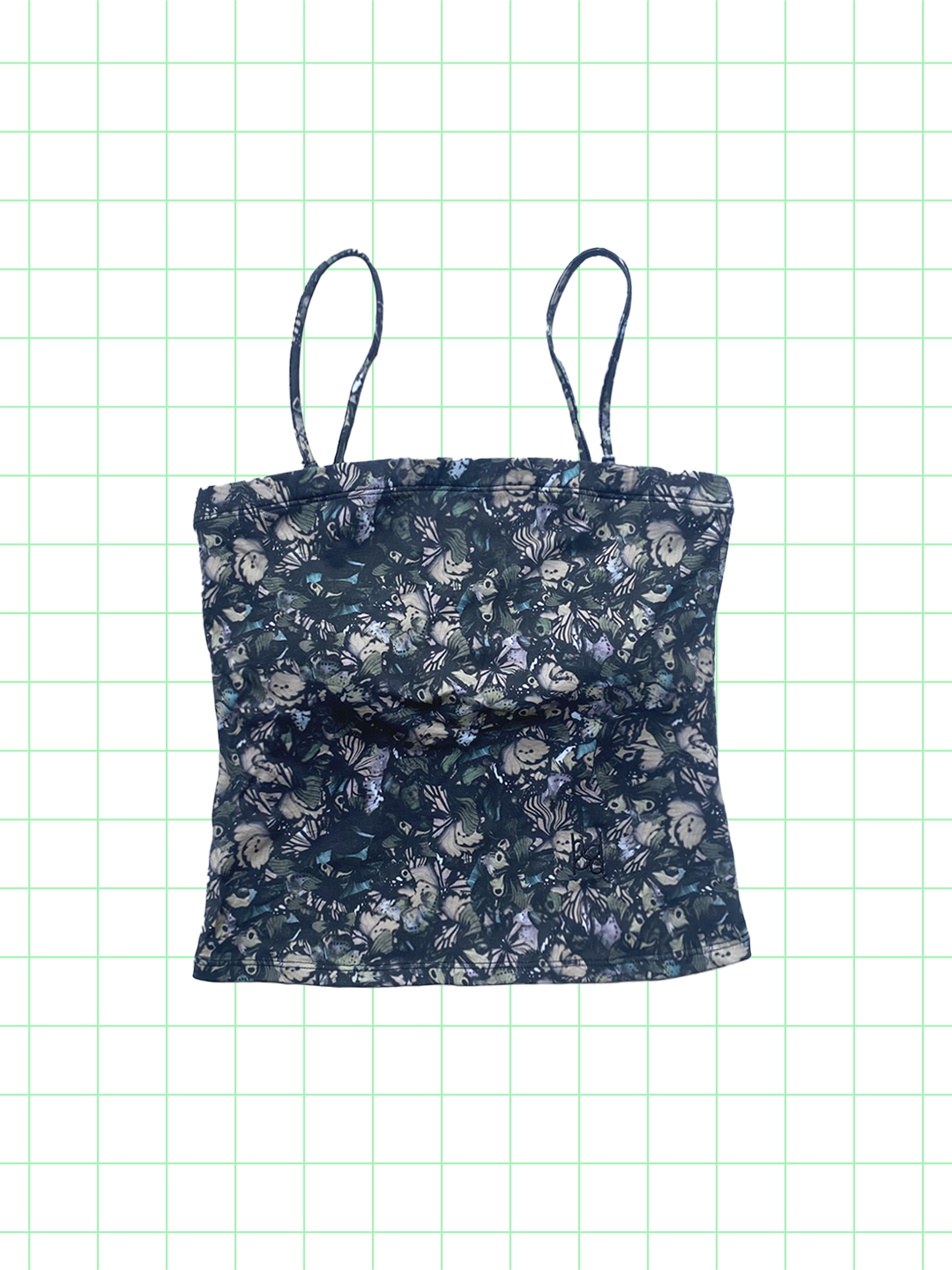 butterfly camo tube top