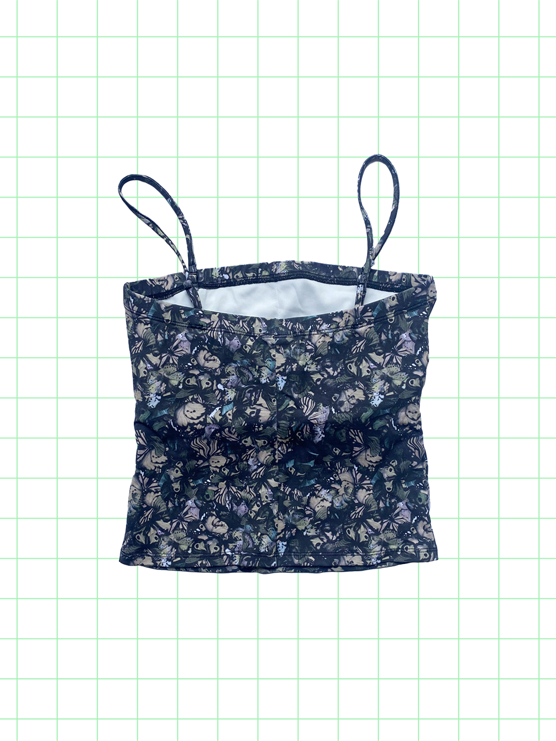 butterfly camo tube top