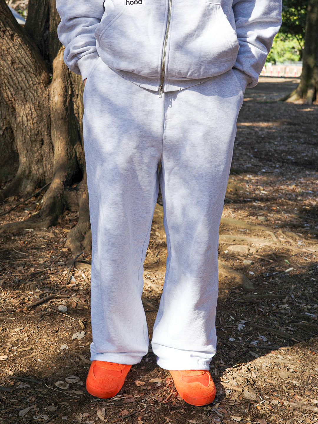 hood sweat pants(gray)