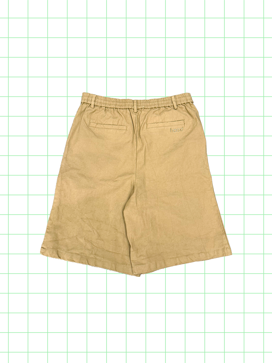 damage baggy shorts(beige)