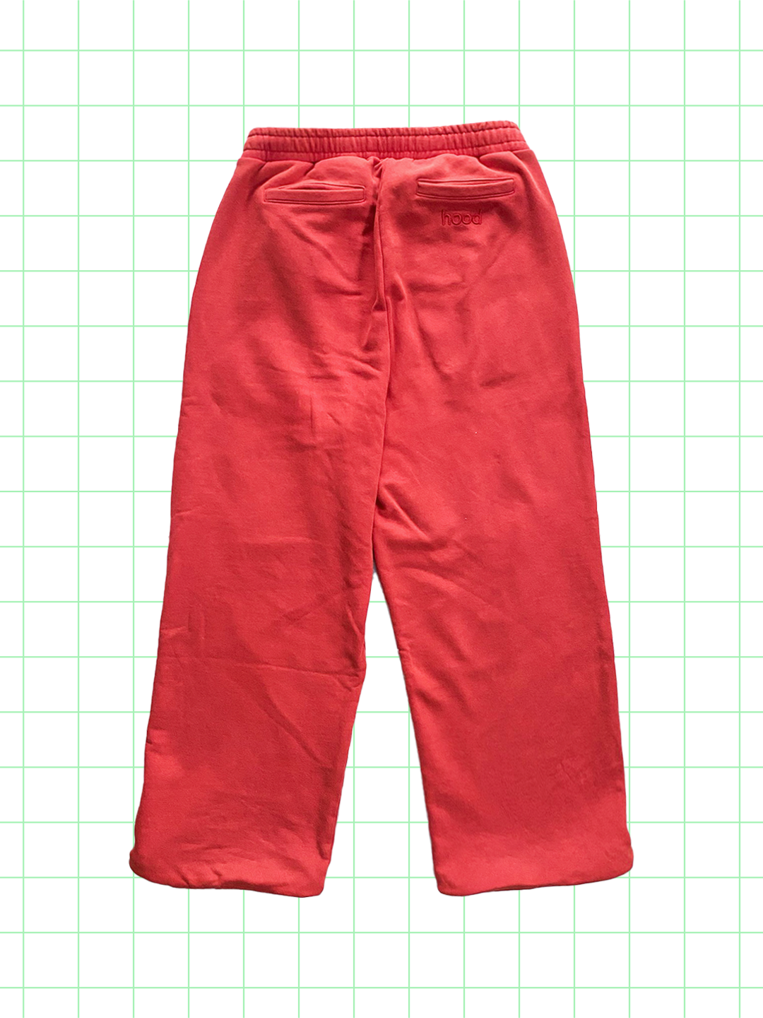 hood sweat pants(red)