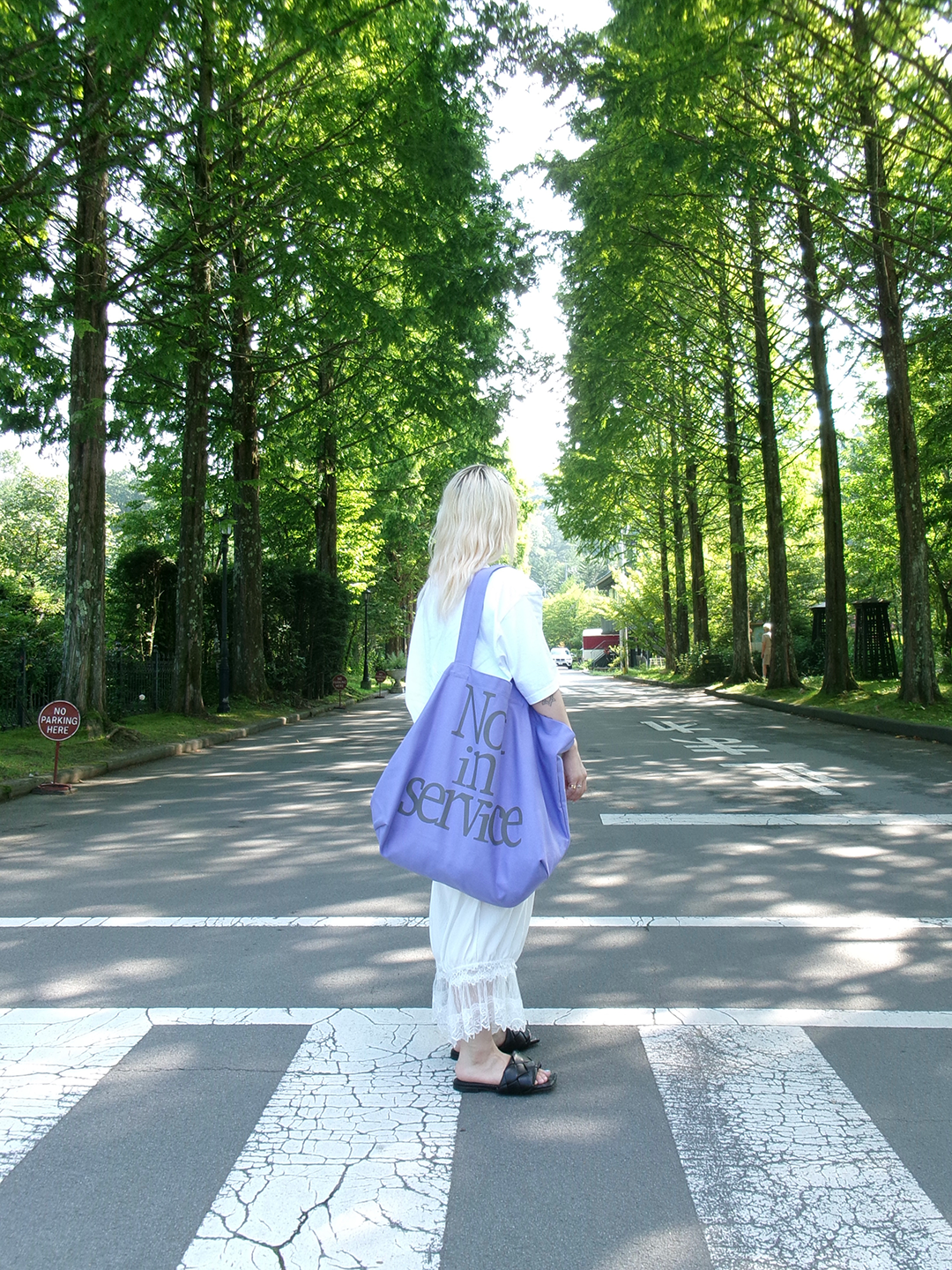 tote bag -purple-