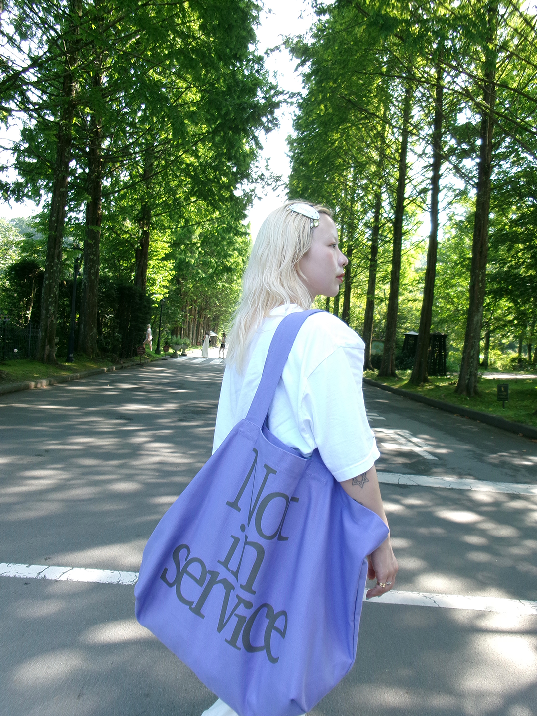 tote bag -purple-