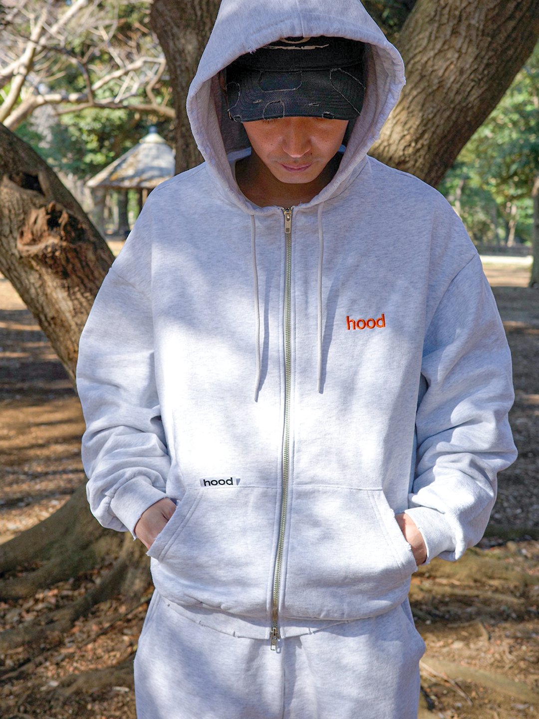 hood hoodie(gray)