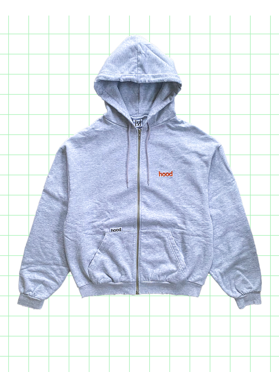 hood hoodie(gray)