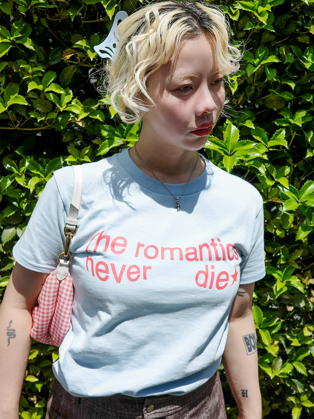 romantic tee (blue)