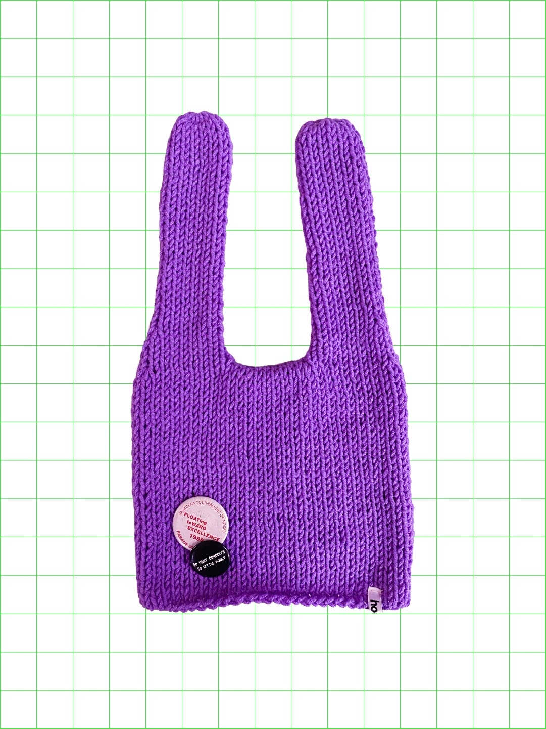 Weird knot beanie(purple/normal)