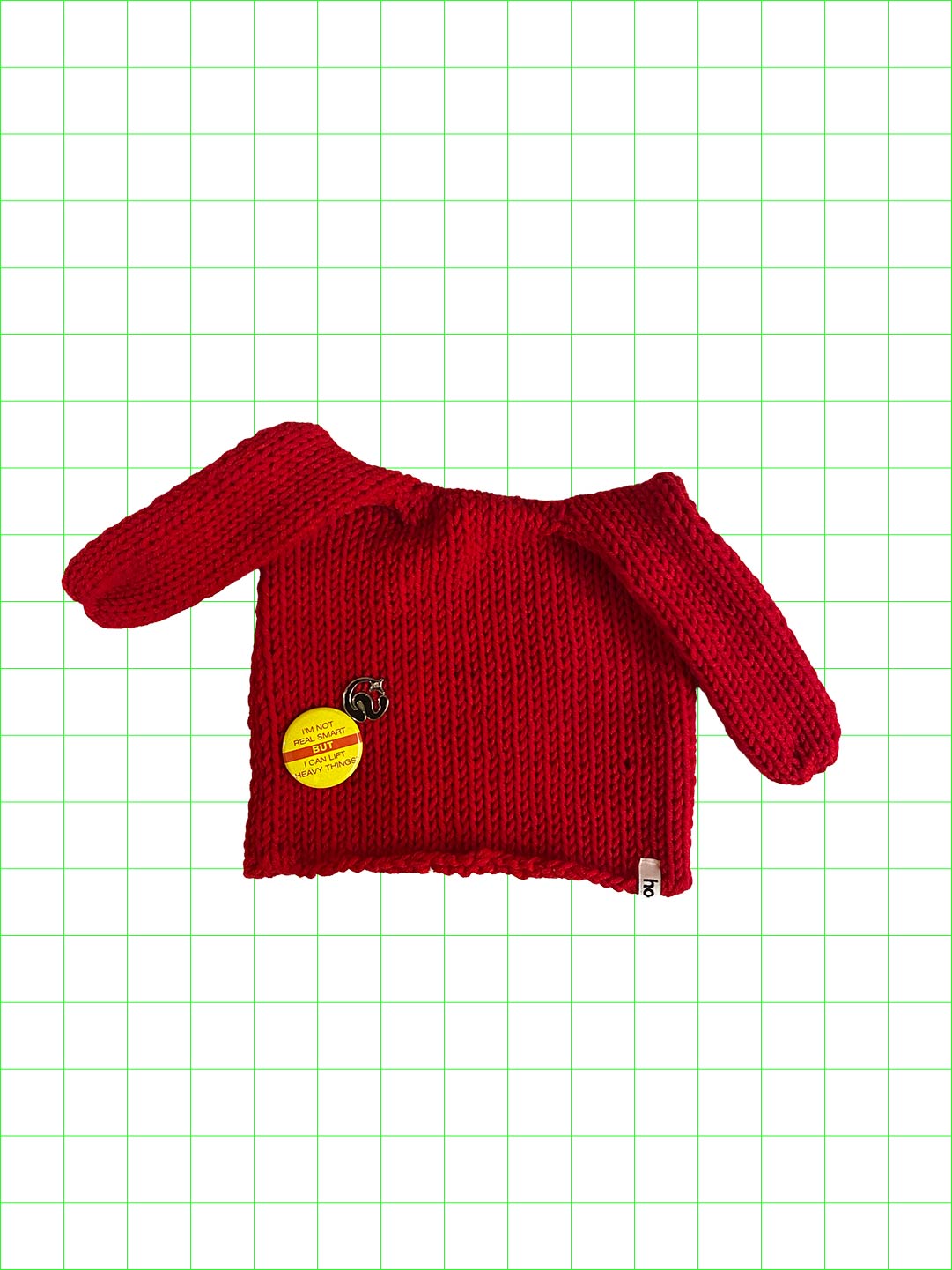 Weird knot beanie(red/normal)