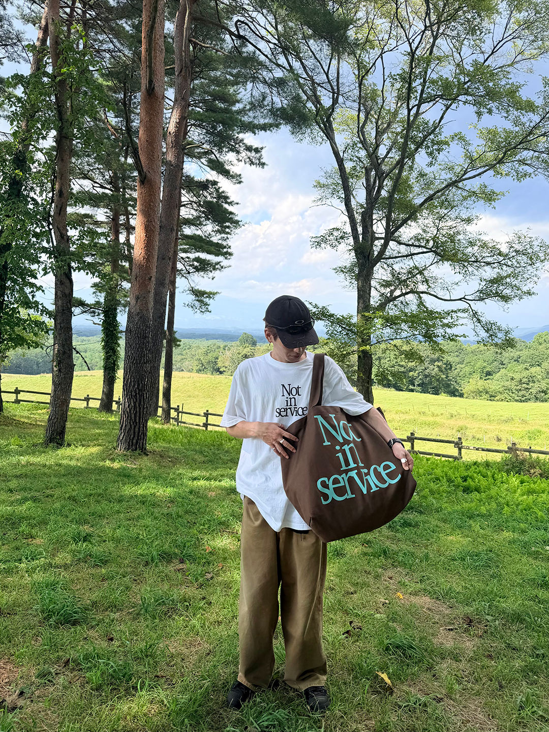 tote bag -brown-