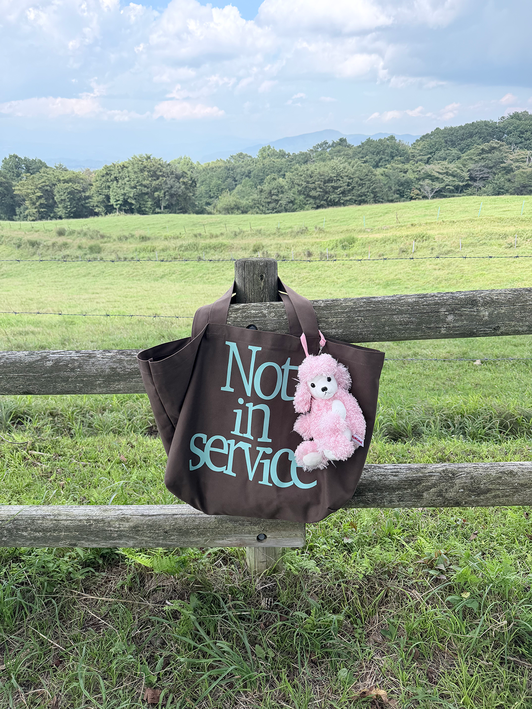 tote bag -brown-