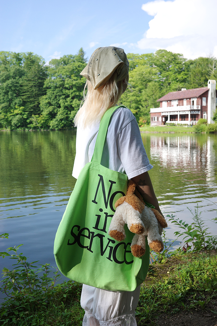 tote bag -green-
