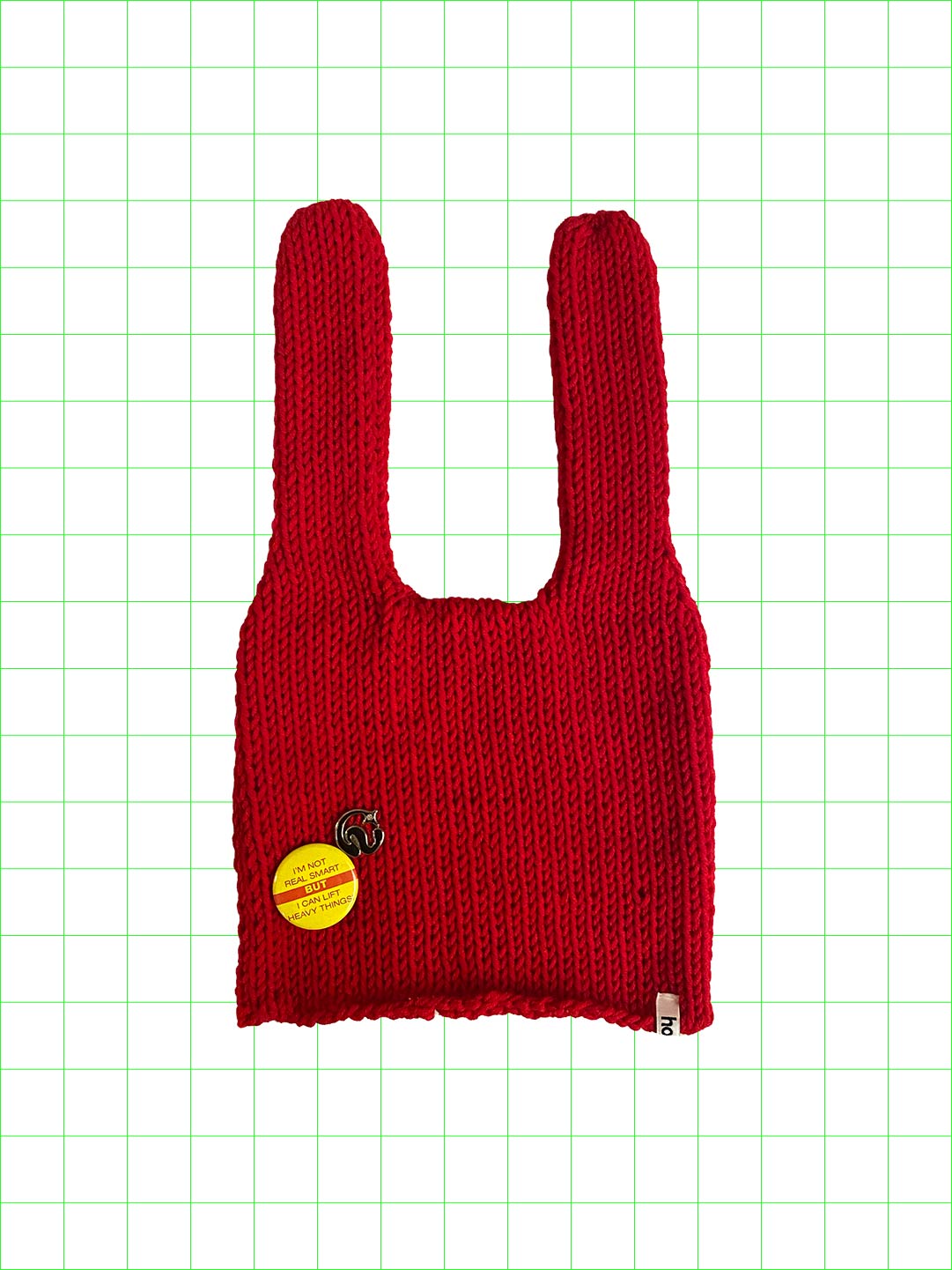 Weird knot beanie(red/normal)