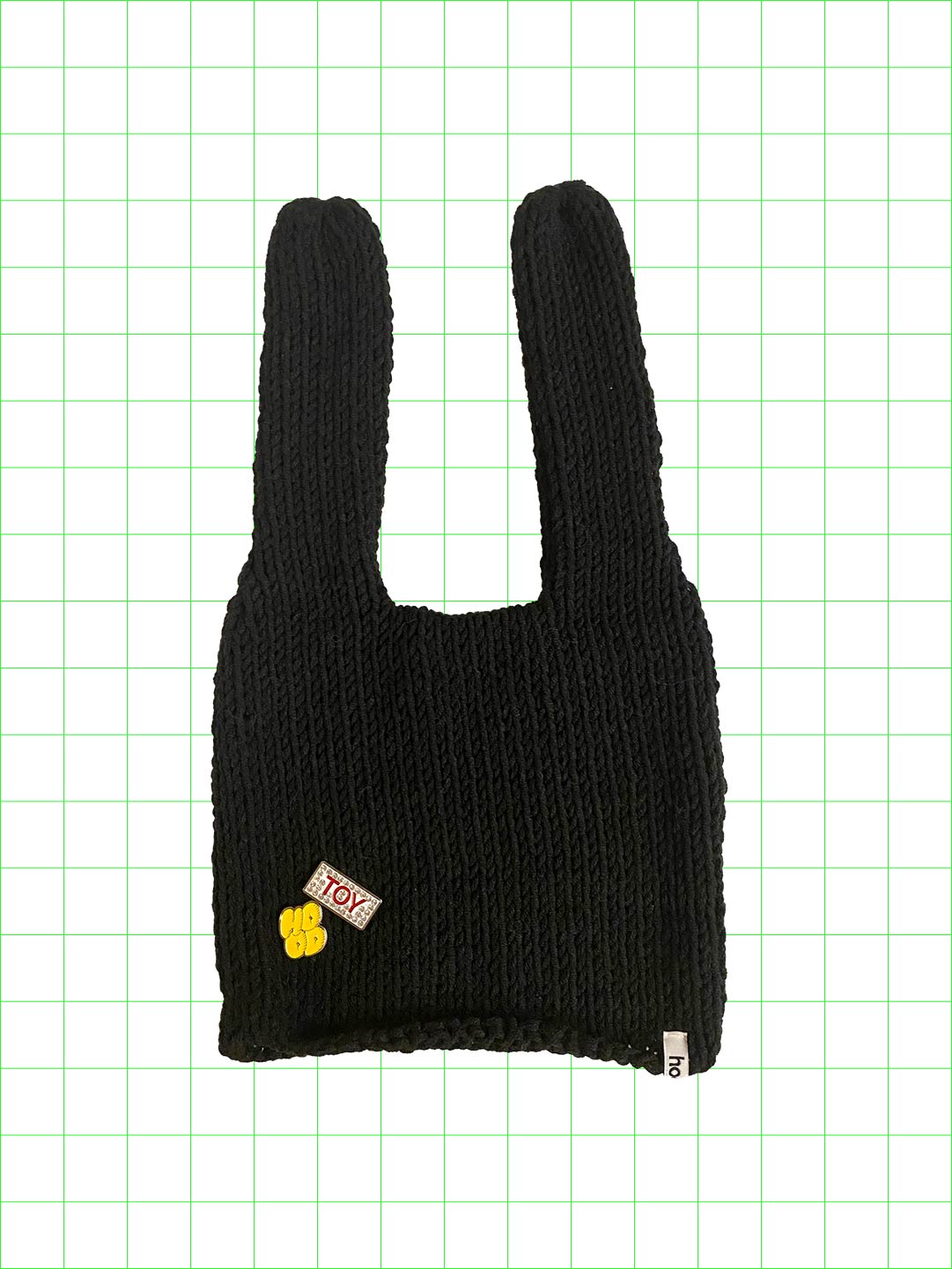 Weird knot beanie(black/normal)