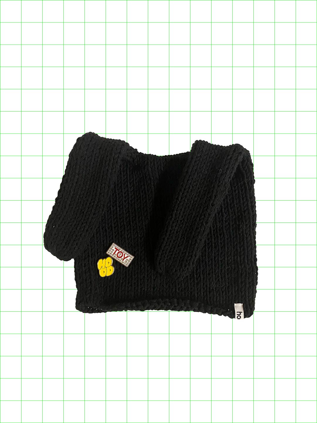 Weird knot beanie(black/normal)