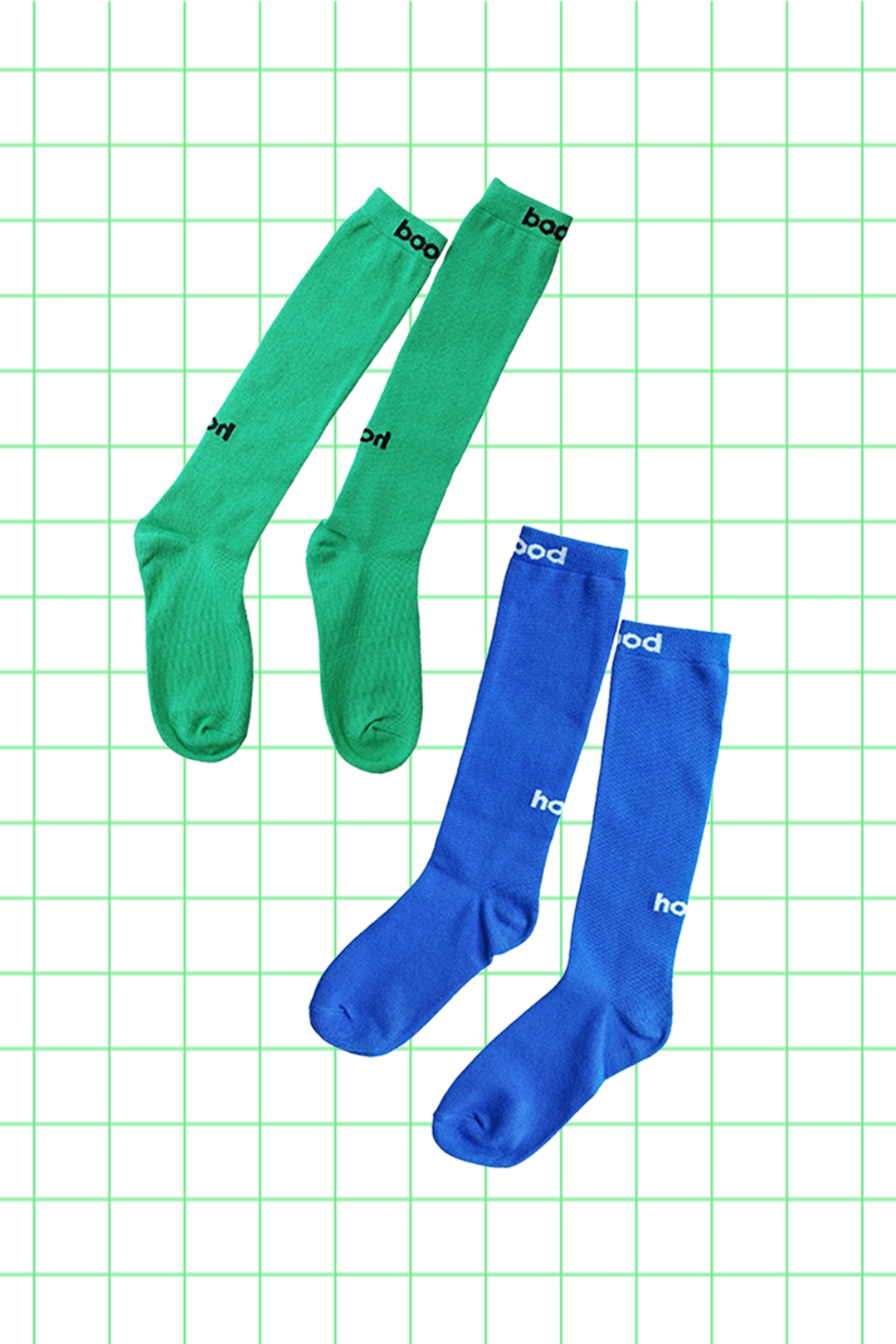 Hi socks [green＆blue]